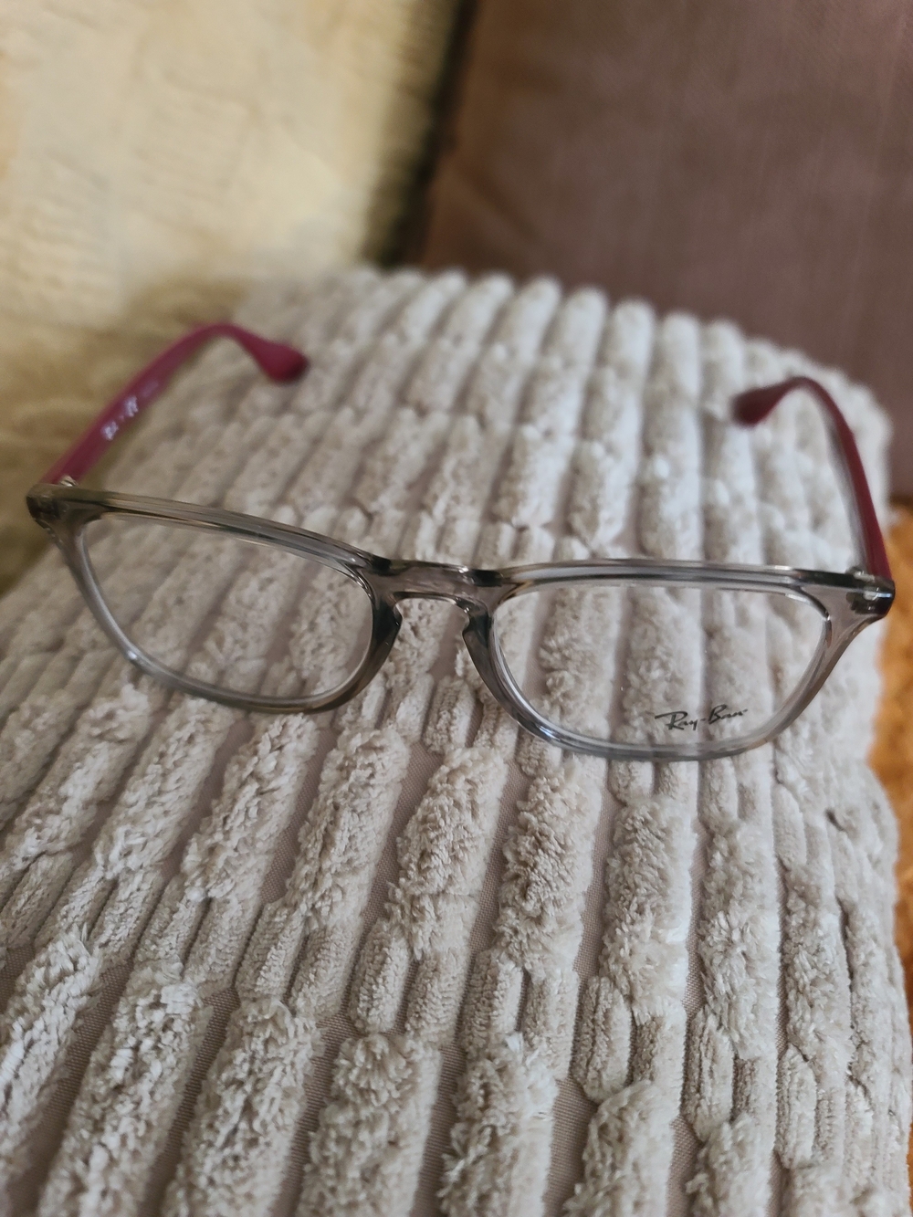 Ray-Ban Clear Gray Eyeglass Frames